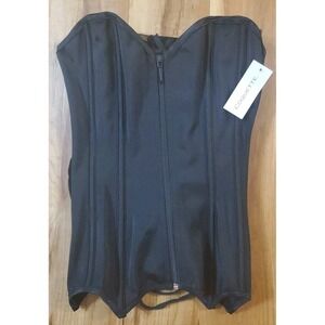 Coquette by Coquette NWT Corset Bustier Small All Black Dark Romance Sexy Goth